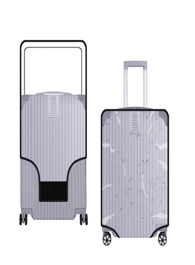 Kinglighten 24 Inch Luggage Cover Protector Bag PVC Clear Plastic Suitcase Cover Protectors Travel Luggage Sleeve Protector - Image 1